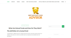 Desktop Screenshot of bestmutualfundadvisor.com