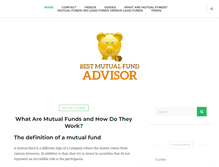Tablet Screenshot of bestmutualfundadvisor.com